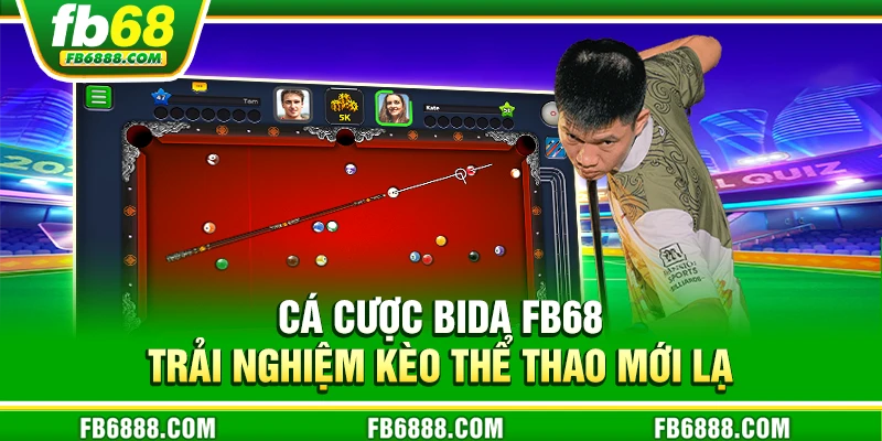 Cá cược Bida FB68 - Trải nghiệm kèo thể thao mới lạ