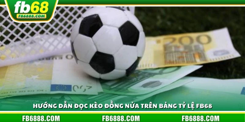 Hướng dẫn đọc kèo đồng nửa trên bảng tỷ lệ FB68